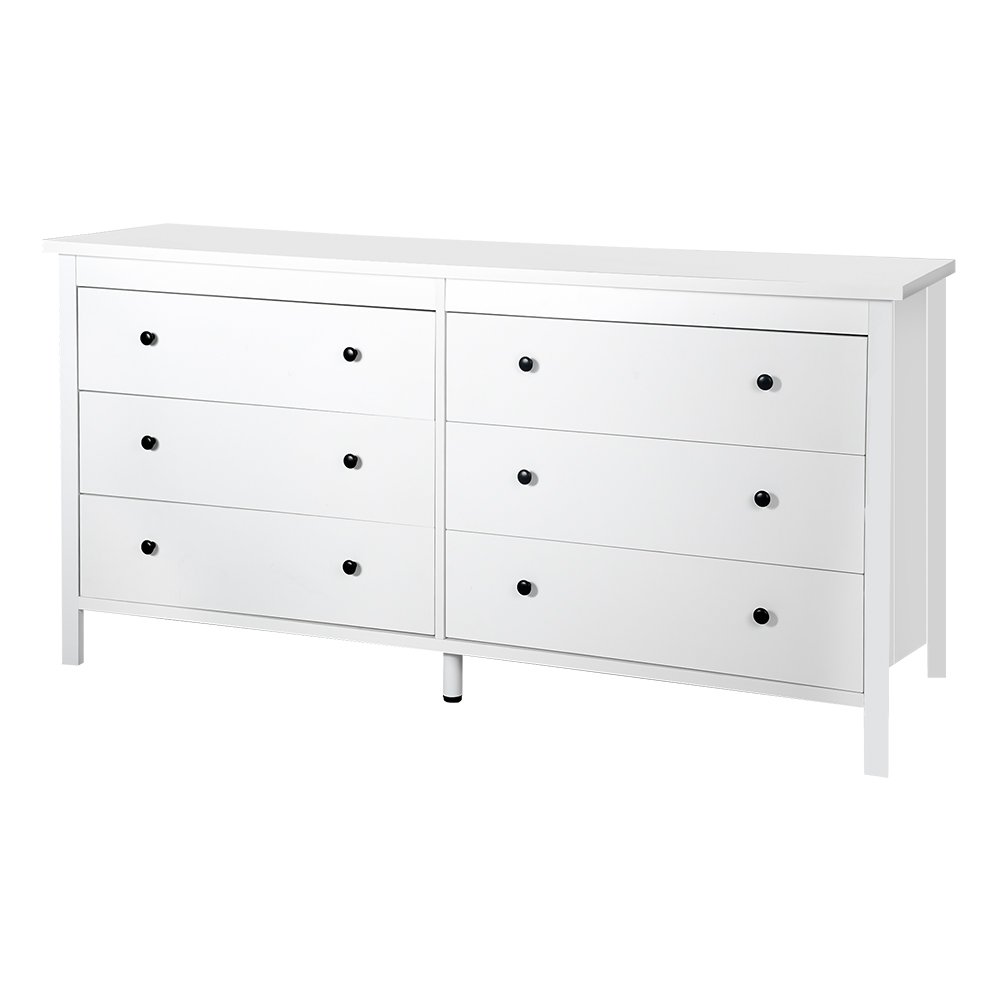 خزانة 6 درج أبيض