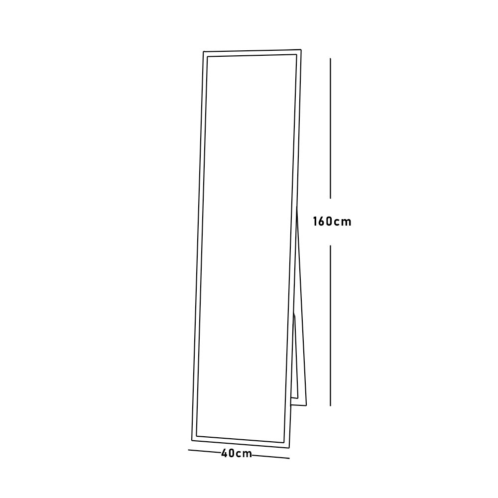 مرآة استاند 160x40 سم