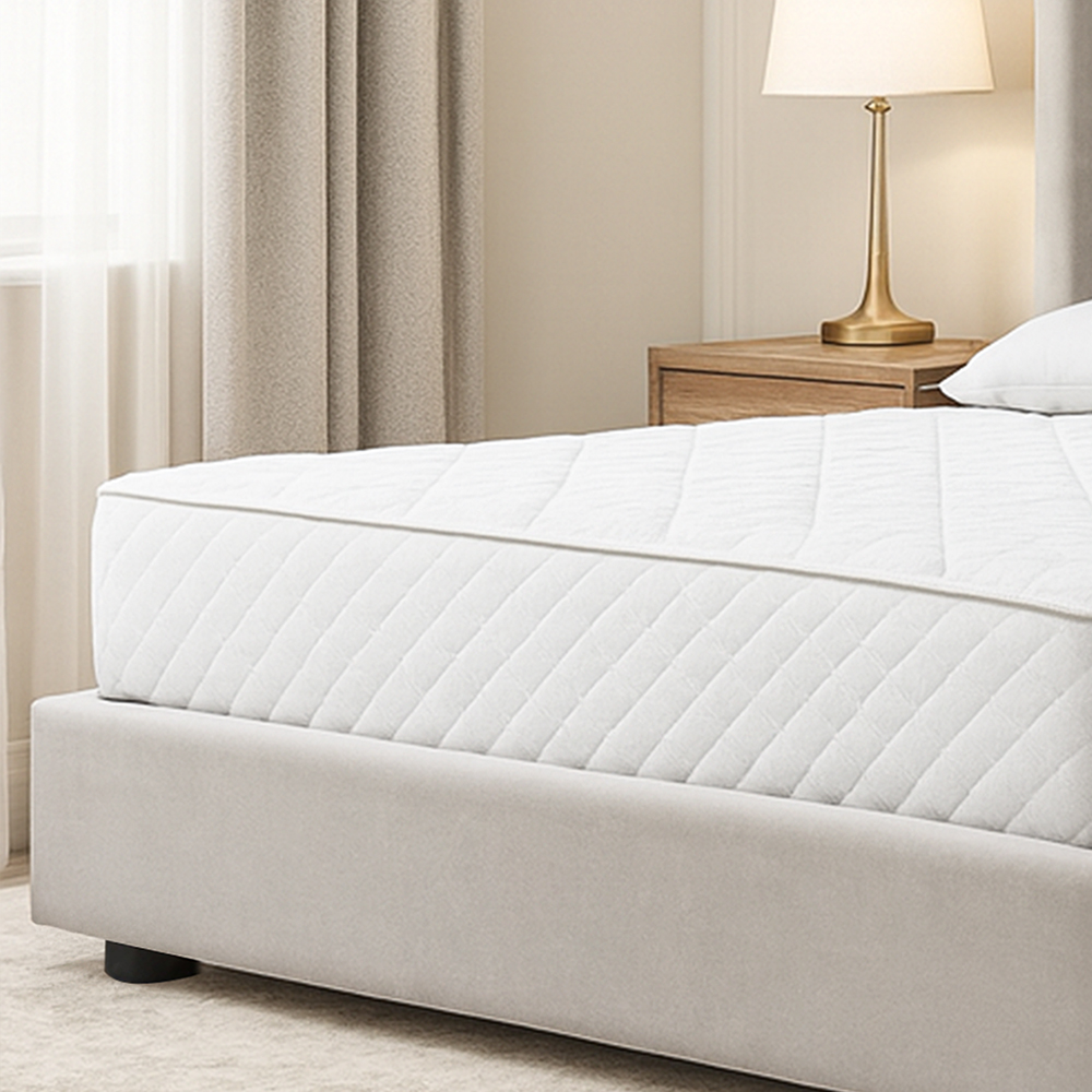 سرير خشبي بتنجيد مخملي عصري 140×200سم