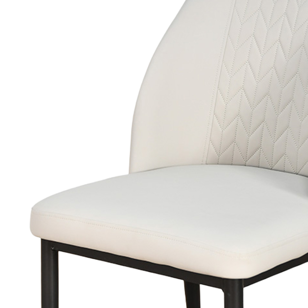 كرسي مفرد جلد بارجل معدنية