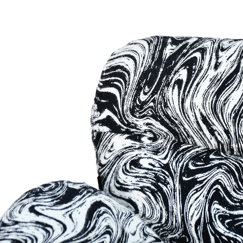 كرسي مفرد قماشي دوار