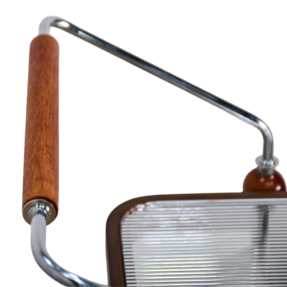 عربة تقديم مودرن بسطح زجاجي