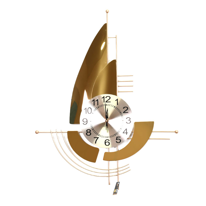 ساعة حائط ذهبي 75سم