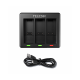 TELESIN Triple Battery Charger for GoPro Hero 12/11/10/9