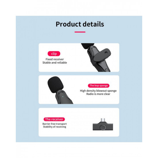 K21 Wireless Microphone For Type C