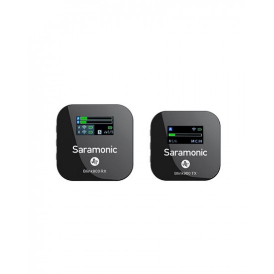 Saramonic Blink900 B1 Ultra Compact 2.4GHZ Dual - Channel Wireless Microphone Ssystem