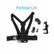 Mobile Phone Chest Mount Harness Strap Holder Cell Phone Clip Action Camera POV for Smartphones