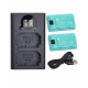 Captor NP-FZ100 Camera Battery Charger Set, 2-Pack 2000mAh Replacement Battery Kit