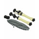 Wall Mounting Kit for Holding Three Seamless Backdrops