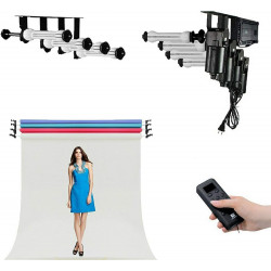 4 Roller Motorized Electric Wall Ceiling Mount Background Support System with Remote 4 Roller Motorized Electric Wall Ceiling Mount Background Support System with Remote
