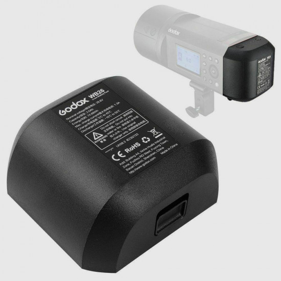 Godox WB26 Rechargeable Lithium-Ion Battery Pack for AD600Pro Flash