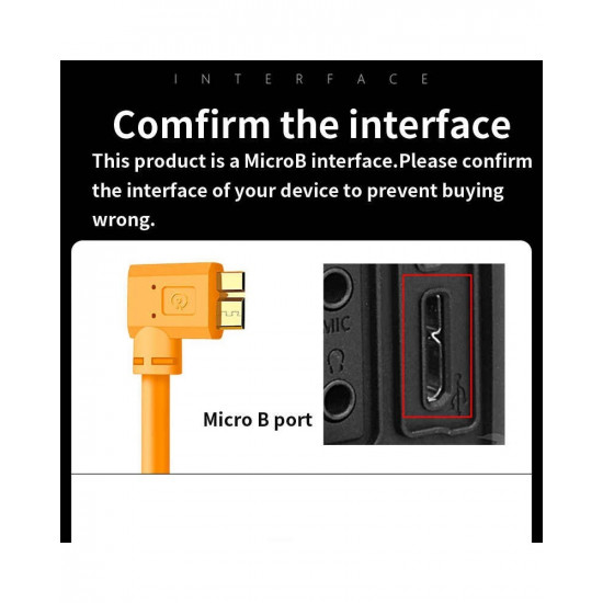 USB3.0 Micro B Cable USB Camera to Computer PC Micro-B Data Cable 3M
