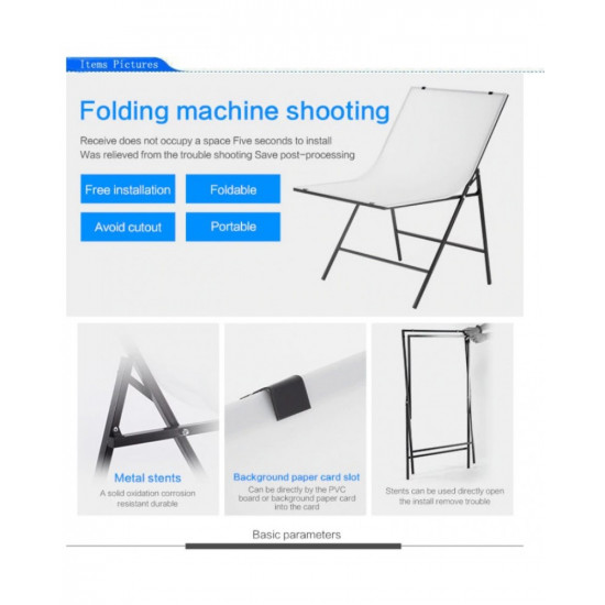 60*100cm Folding Portable Shooting Table Photo 60*100cm Folding Portable Shooting Table Photo