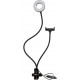 Selfie And Phone Ring Light Holder Clip On-Black