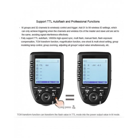 Godox XProS TTL Wireless Flash Trigger for Sony Cameras