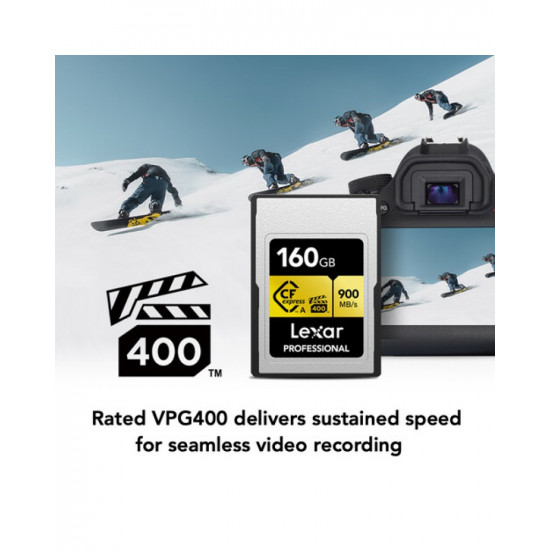 Lexar 160GB Professional CFexpress Type A Card GOLD Series
