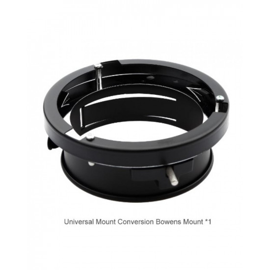 Universal Flash Mount to Bowens Mount Ring Adapter for Softbox Beauty Dish Strobe K150A K180A 250DI 300DI 250SDI