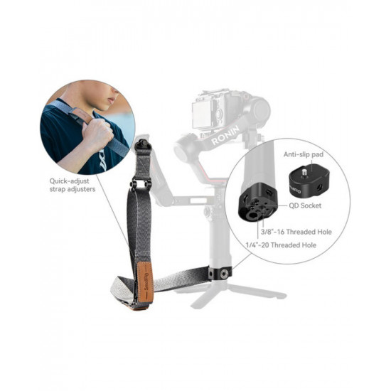 SmallRig Weight-Reducing Shoulder Strap for DJI RS 3, RS 3 Pro