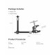 SmallRig Super Clamp w/ 1/4" and 3/8" Thread and 9.8 Inches Adjustable Friction Power Articulating Magic Arm with 1/4" Thread