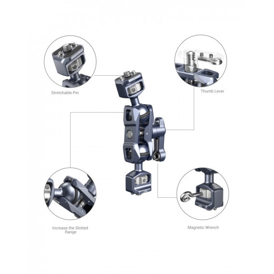 SmallRig Magic Arm with Dual Ball Heads (1/4”-20 Screws)