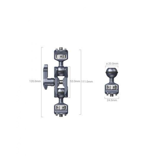 SmallRig Magic Arm with Dual Ball Heads (1/4”-20 Screws)