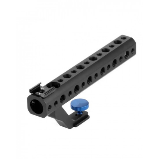 Camera Top Handle Hand Grip with Hot Shoe Mount 1/4" 3/8" Screw Hole for DSLR Camera Cage