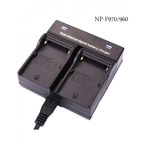 Dual Digital Battery Charger for NP-F970/750/550 Dual Digital Battery Charger for NP-F970/750/550