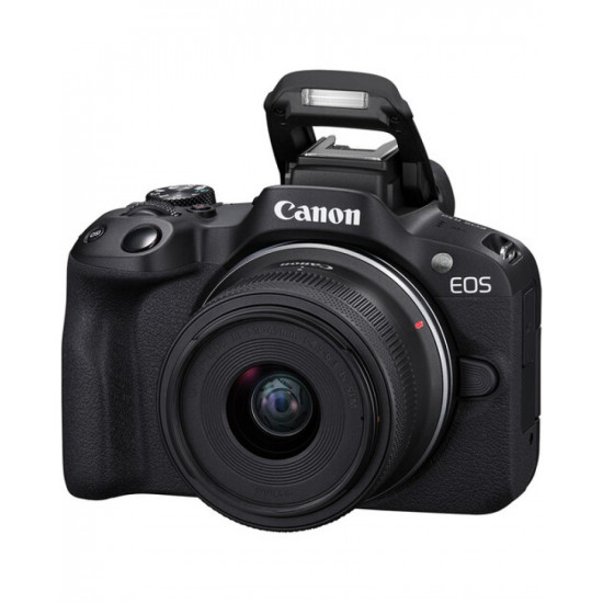 Canon EOS R50 Mirrorless Camera with 18-45mm Lens (Black)