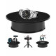 360Electric Rotating Display Stand Turntable Black Velvet Base Photography Turntable Jewelry And Shoes