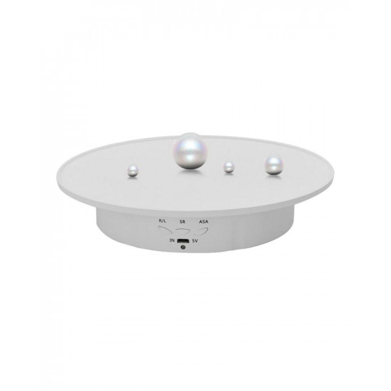 360Electric Rotating Display Stand Turntable White Velvet Base Photography Turntable Jewelry And Shoes