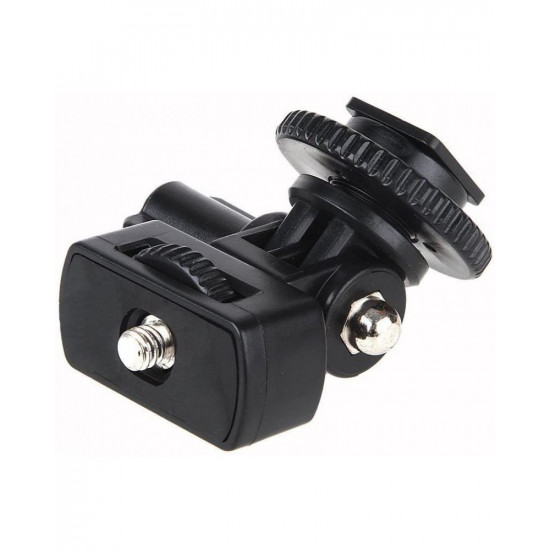 VILTROX Adjustable Angle Pole Swivel Hot Shoe Mount 1/4" Screw Hot Shoe Mount Adapter