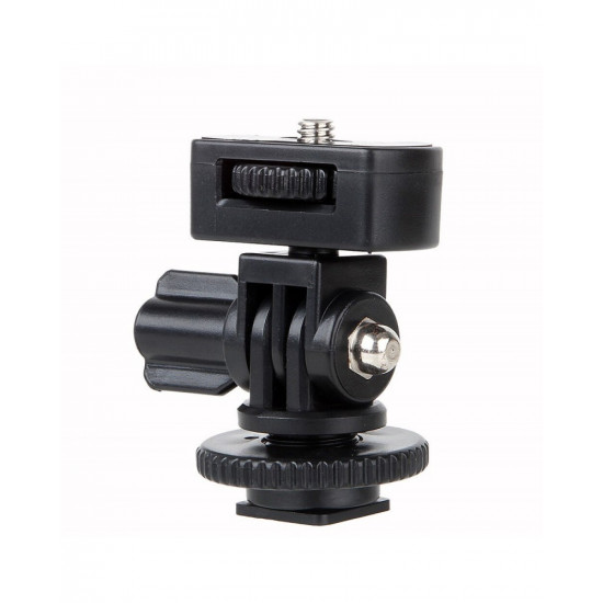 VILTROX Adjustable Angle Pole Swivel Hot Shoe Mount 1/4" Screw Hot Shoe Mount Adapter