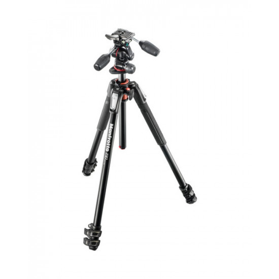 Manfrotto MK190XPRO3-3W Aluminum Tripod with 3-Way Pan/Tilt Head Manfrotto MK190XPRO3-3W Aluminum Tripod with 3-Way Pan/Tilt Head
