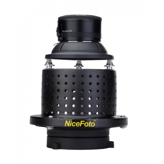 NiceFoto SN-29 Professional Optical Spot Bowens Mount Replaceable Mount Snoot for LED Light Flash