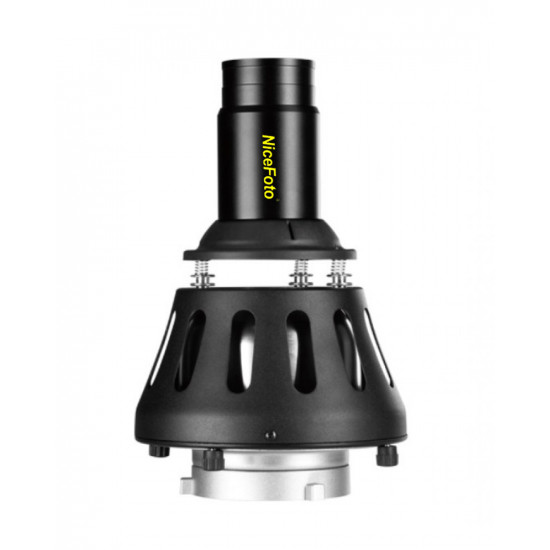 NiceFoto SN-29A Optical Snoot for LED Video Light and Studio flash light with Bowens mount