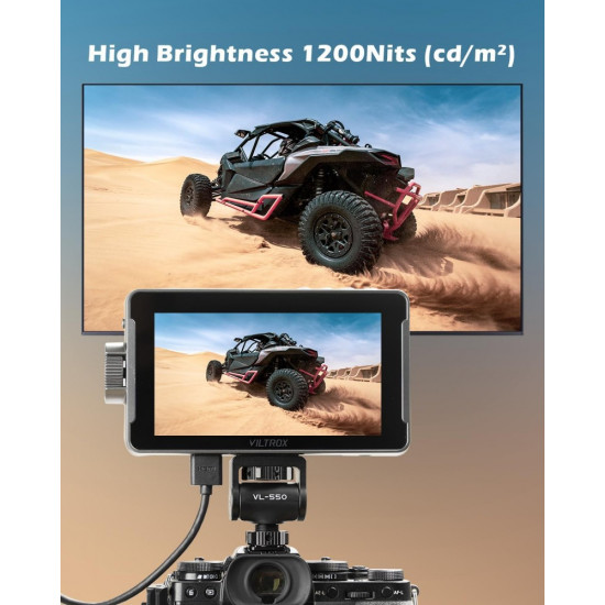 Viltrox 5.5" DC-550 Pro Series Portable On-Camera HD Touch Screen Monitor