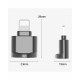 TF Card Reader OTG Adapter MicroSD Alloy Card Reader For (iPhone)