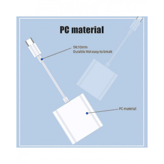 USB 3.1 Type C To TF/SD Card Micro Camera Reader OTG Adapter Cable