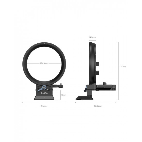 SmallRig Rotatable Horizontal-to-Vertical Mount Plate Kit for Canon EOS Specific R Series Cameras EOS R5 / R6 / R5C / R6 Mark II