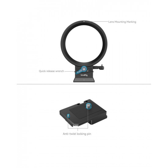 SmallRig Rotatable Horizontal-to-Vertical Mount Plate Kit for Canon EOS Specific R Series Cameras EOS R5 / R6 / R5C / R6 Mark II