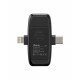 Ulanzi V6 3-in-1 Plug-Play Wireless Lavalier Microphone for iPhone/Android/Tablet/Camera
