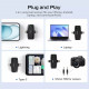 Ulanzi V6 3-in-1 Plug-Play Wireless Lavalier Microphone for iPhone/Android/Tablet/Camera