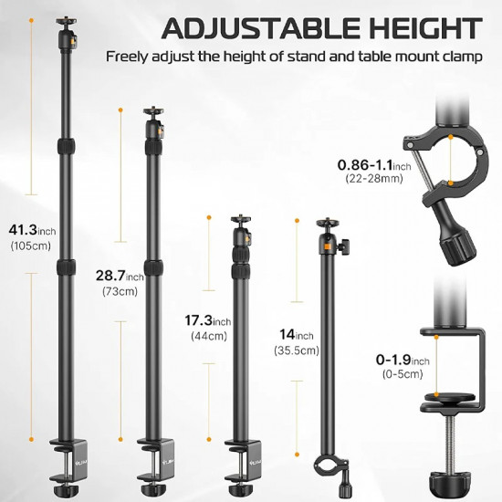 Ulanzi VIJIM LS02 Camera Desk Mount Stand with Auxiliary Holding Arm Ulanzi VIJIM LS02 Camera Desk Mount Stand with Auxiliary Holding Arm