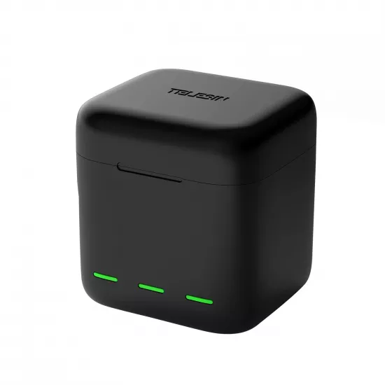 TELESIN 3 Slots LED Storage Charger Box for GoPro Hero 9/10/11/12