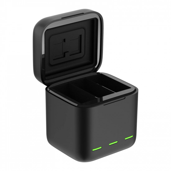 TELESIN 3 Slots LED Storage Charger Box for GoPro Hero 9/10/11/12
