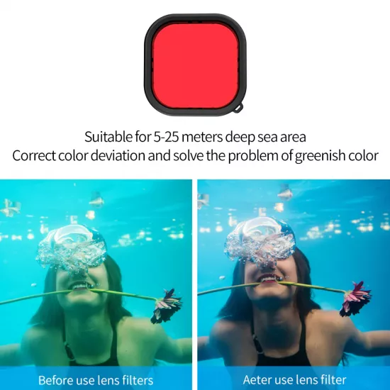 TELESIN 45M Diving Waterproof Case with Lens Filter for GoPro Hero 12/11/10/9 TELESIN 45M Diving Waterproof Case with Lens Filter for GoPro Hero 12/11/10/9