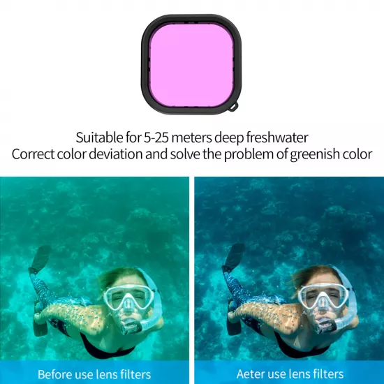 TELESIN 45M Diving Waterproof Case with Lens Filter for GoPro Hero 12/11/10/9 TELESIN 45M Diving Waterproof Case with Lens Filter for GoPro Hero 12/11/10/9