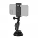 TELESIN Aluminum Alloy Camera Suction Cup Mount With Phone Clip