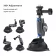 TELESIN Aluminum Alloy Camera Suction Cup Mount With Phone Clip
