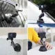 TELESIN Aluminum Alloy Camera Suction Cup Mount With Phone Clip